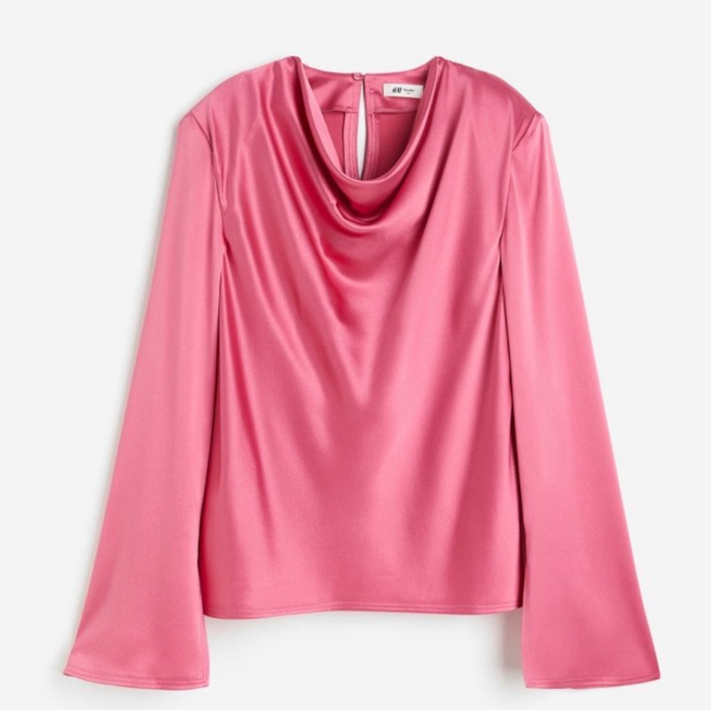 Draped Silk Blouse